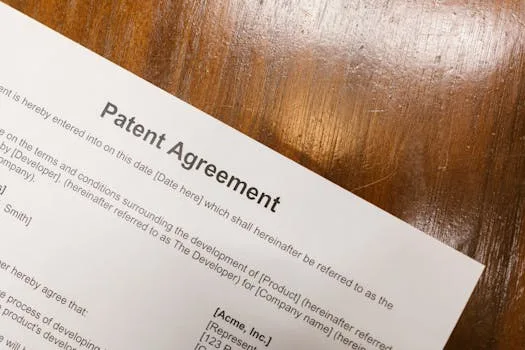 Close-Up Shot of a Document on a Wooden Table